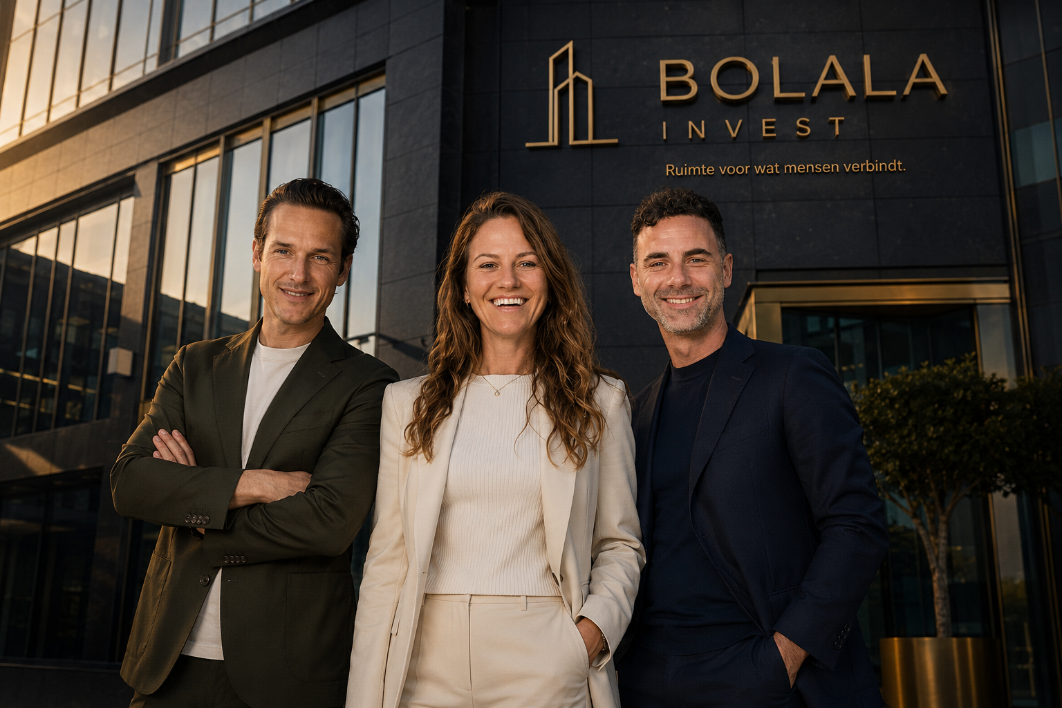 Jean-Luc Laval, Ilona Boomsma en Barend Last — eigenaren BOLALA INVEST